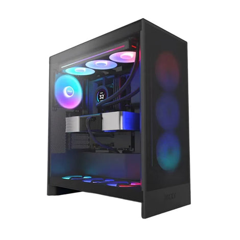 NZXT H7 Flow RGB EATX Mid Tower Cabinet 2024 Edition (Black)