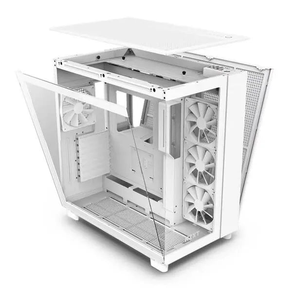 NZXT H9 Flow ATX Mid Tower Cabinet TG Side Panel (White)