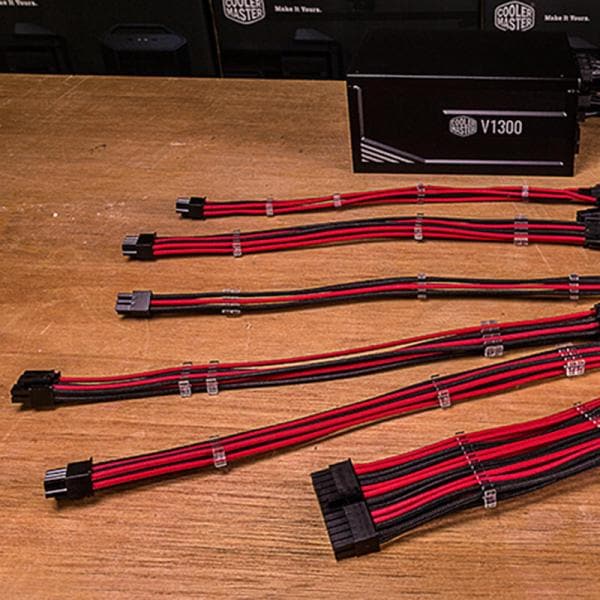 COOLER MASTER PSU Extension Cable (Red/Black)
