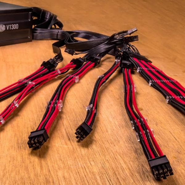 COOLER MASTER PSU Extension Cable (Red/Black)