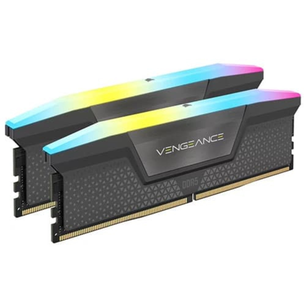 CORSAIR Vengeance RGB 16GB ( 16GB x 1 ) 6000MHz DDR5 RAM ( Black ) ( CL38 ) - Mehta Brothers Shop