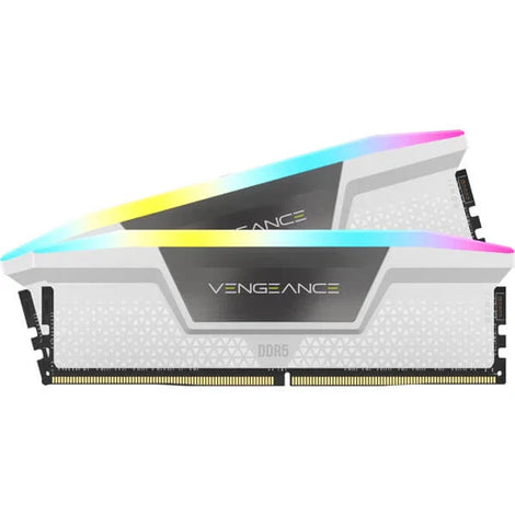 CORSAIR Vengeance RGB 32GB ( 16GB x 2 ) 6000MHz DDR5 Ram ( White ) ( CL36 )