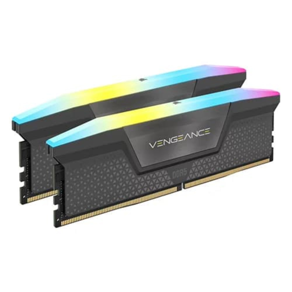 CORSAIR Vengeance RGB 64GB ( 32GBx2 ) 6000MHz DDR5 RAM ( Black ) ( CL30 )