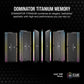 CORSAIR Dominator Titanium RGB 96GB ( 48GB x 2 ) 6600MHz DDR5 RAM (Black) ( CL40 )