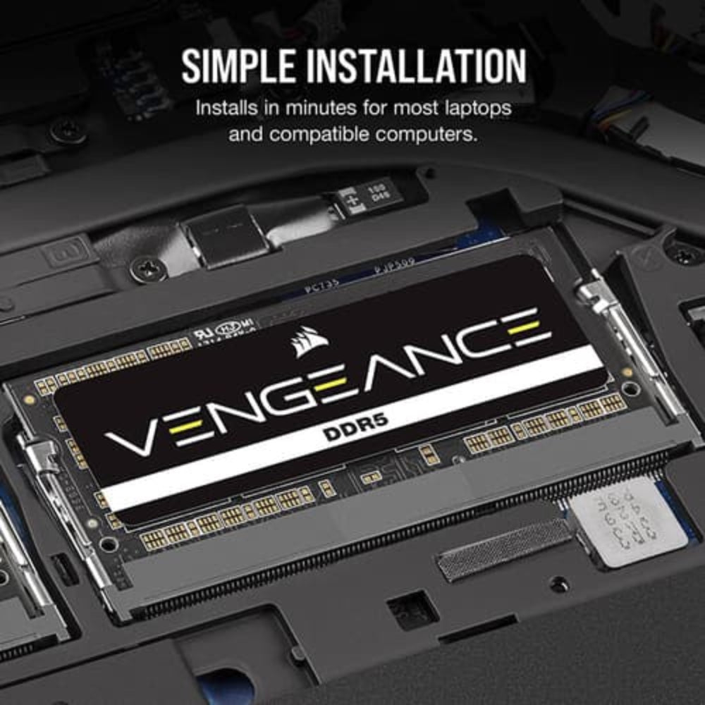 CORSAIR Vengeance 32GB ( 32GB x 1 ) 4800MHz DDR4 Laptop RAM ( CL40 )
