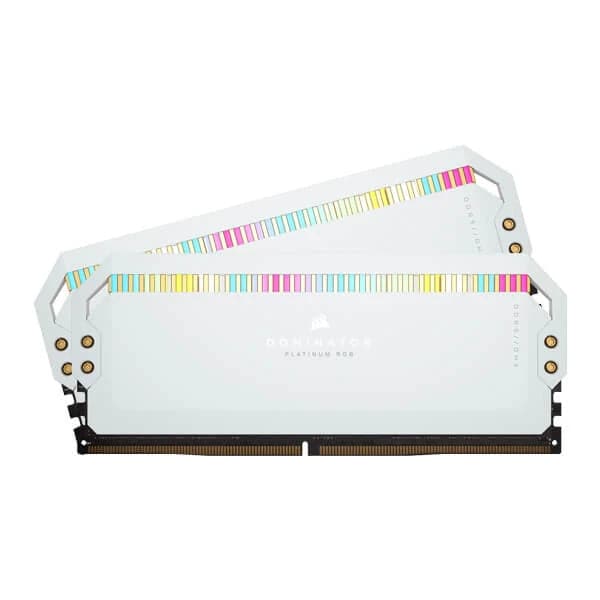CORSAIR Dominator Platinum RGB 32GB ( 16GBx2 ) 5600MHz DDR5 RAM ( White ) ( CL36 )