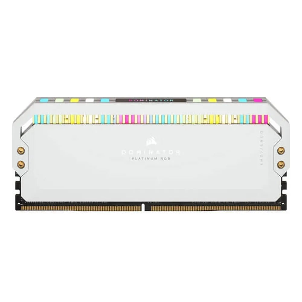 CORSAIR Dominator Platinum RGB 32GB ( 16GBx2 ) 6200MHz DDR5 RAM ( White ) ( CL36 )