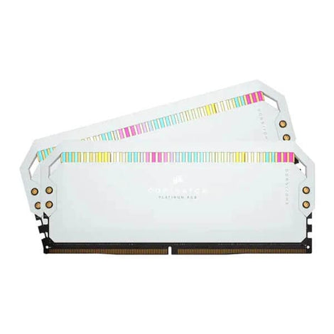 CORSAIR Dominator Platinum RGB 64GB ( 32GBx2 ) 5600MHz DDR5 RAM ( White ) ( CL40 )
