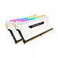 CORSAIR Vengeance RGB Pro 64GB ( 32GBx2 ) 3200MHz DDR4 RAM ( White ) ( CL16 )