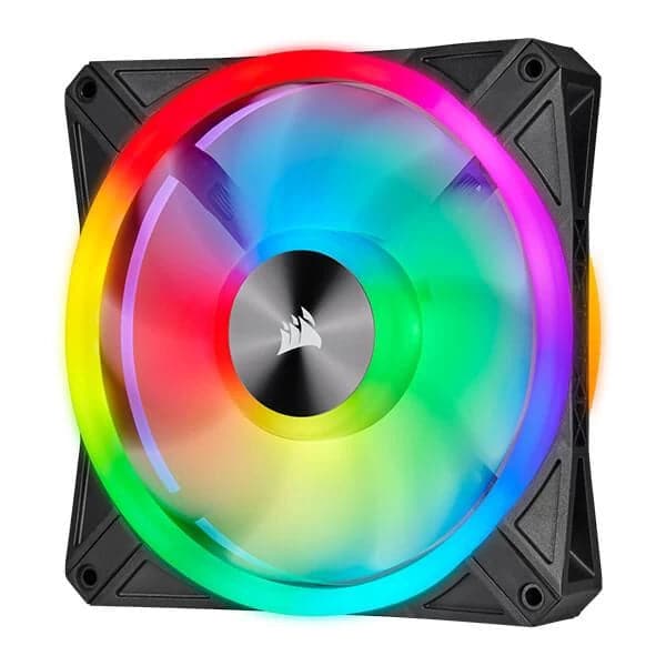 CORSAIR ICUE QL120 120mm RGB Cabinet Fan (Black) (Single Pack)
