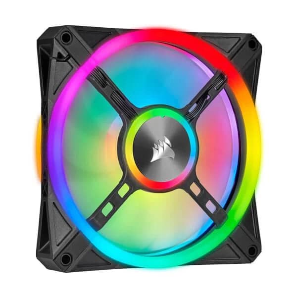 CORSAIR ICUE QL120 120mm RGB Cabinet Fan (Black) (Triple Pack)