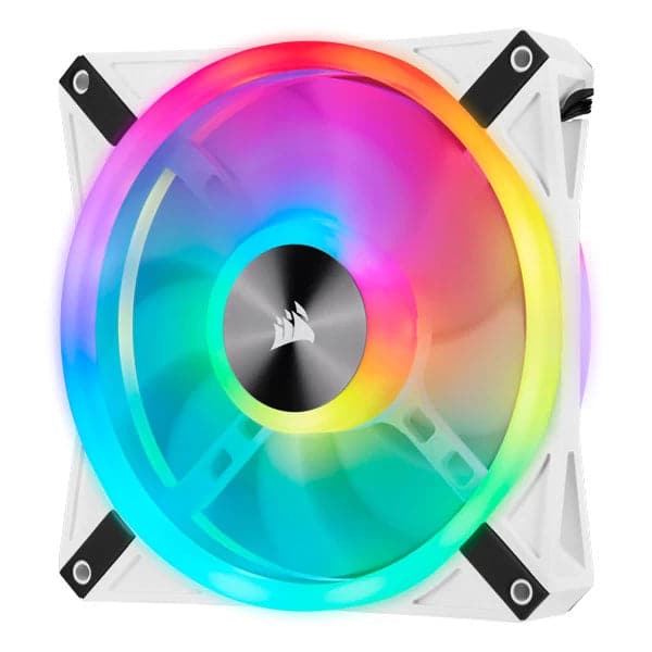 CORSAIR ICUE QL140 140mm RGB Cabinet Fan (White) (Twin Pack)