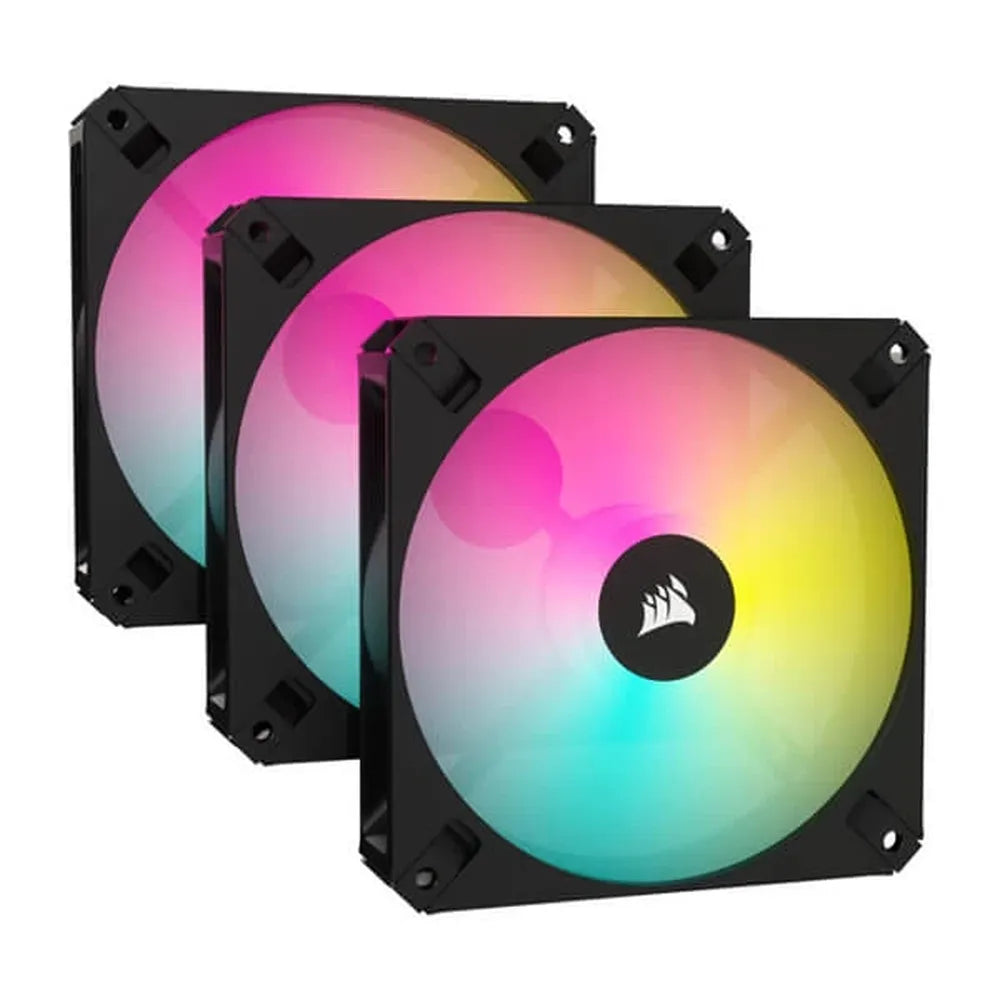 CORSAIR AR120 Digital RGB 120mm Cabinet Fan (Black) ( Triple Pack)