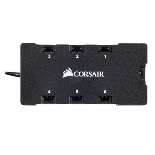 CORSAIR SP120 With Controller RGB Cabinet Fan (Black) (Triple Pack)