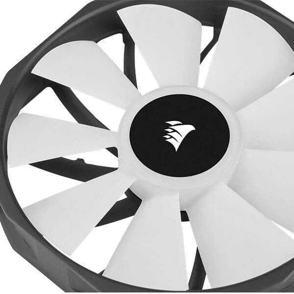 CORSAIR ICUE SP140 140mm RGB Elite White Cabinet Fan (Black) (Single Pack)