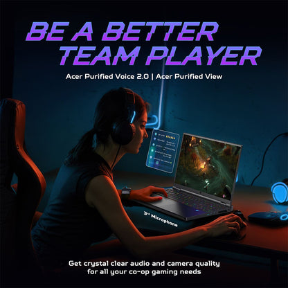 ACER PREDATOR HELIOS 16 2024 INTEL CORE I9 14TH GEN 14900HX - (16 GB/1 TB SSD/WINDOWS 11 HOME/8 GB GRAPHICS/NVIDIA GEFORCE RTX 4070) PH16-72 GAMING LAPTOP (16 INCH, ABYSSAL BLACK) NH.QNXSI.003