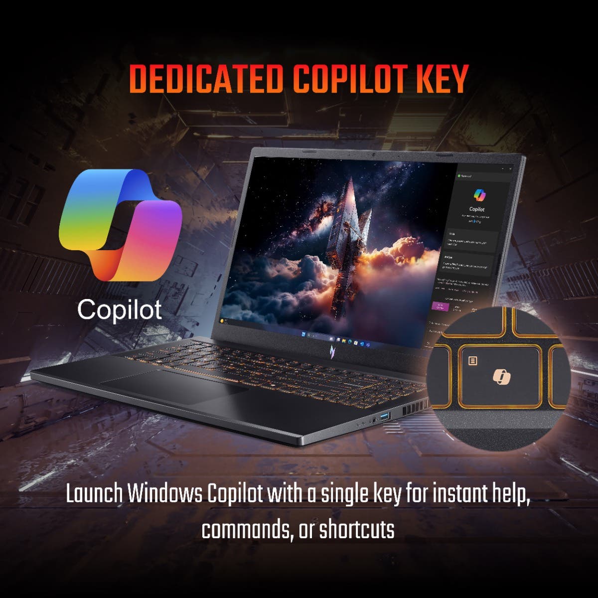 ACER NITRO V15 NH.QUASI.002 [CORE5-210H/16GB/512GB SSD/WIN11 HOME/15.6"/6GB-RTX4050 GRAPHICS/1 YEAR(S)/BLACK]