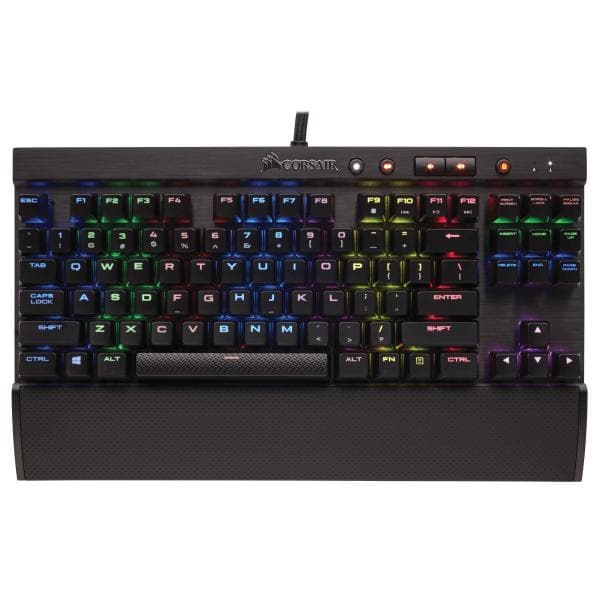CORSAIR K65 LUX Tenkeyless Mechanical Wired Gaming Keyboard ( Black ) ( Cherry MX Red Switch ) ( CH-9110010-NA )