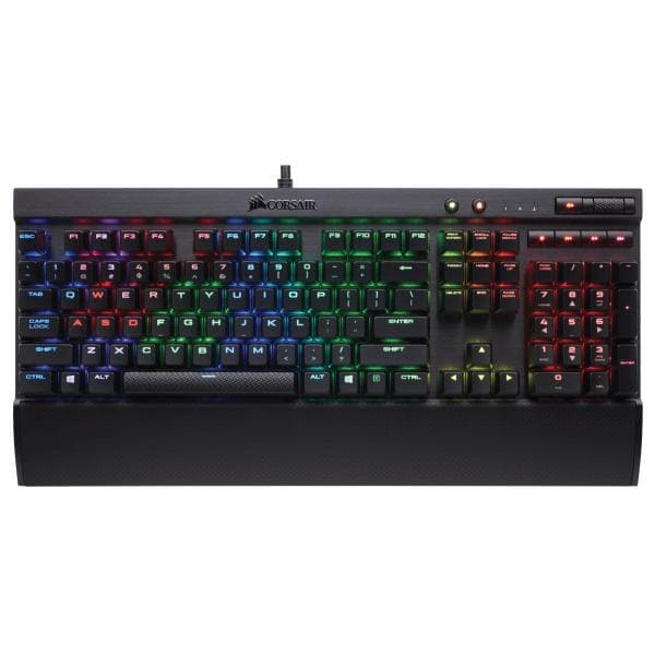 CORSAIR K70 LUX Full Size Mechanical Wired Gaming Keyboard ( Black ) ( Cherry MX Silent Switch ) ( CH-9101013-NA )