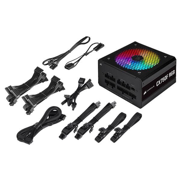 CORSAIR CX750F RGB 80+ Bronze Fully Modular Power Supply (750 W)
