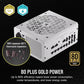 CORSAIR RM1000X SHIFT ATX 3.1 80 PLUS GOLD FULLY MODULAR POWER SUPPLY - WHITE