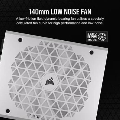 CORSAIR RM1000X SHIFT ATX 3.1 80 PLUS GOLD FULLY MODULAR POWER SUPPLY - WHITE
