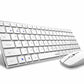 RAPOO 9300M SILENT MULTI-MODE WIRELESS KEYBOARD AND MOUSE COMBO WHITE/BLACK