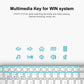 RAPOO 9300M SILENT MULTI-MODE WIRELESS KEYBOARD AND MOUSE COMBO WHITE/BLACK