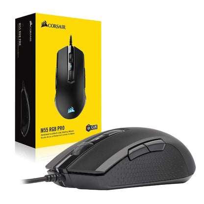 CORSAIR M55 RGB PRO AMBIDEXTROUS MULTI-GRIP GAMING MOUSE