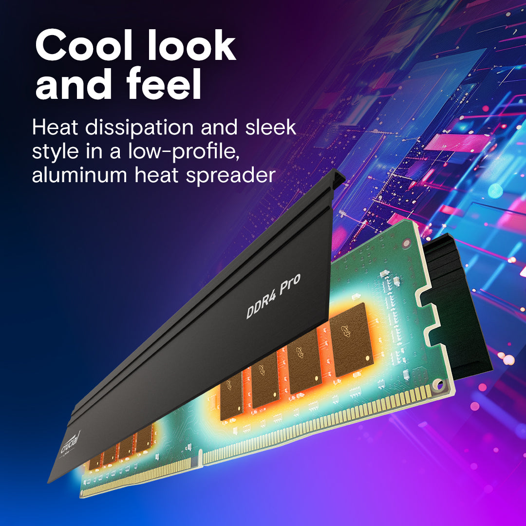 CRUCIAL PRO 32GB DDR4-3200 UDIMM CL22 RAM CP32G4DFRA32A
