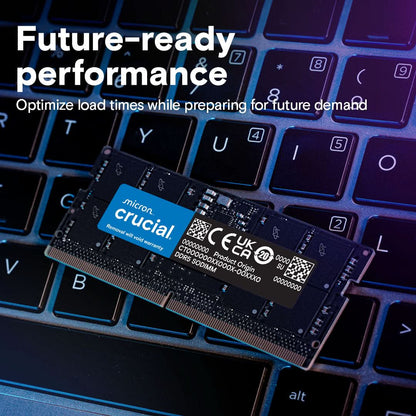 Crucial 16GB DDR5-5600 MHz SODIMM Laptop Ram CT16G56C46S5