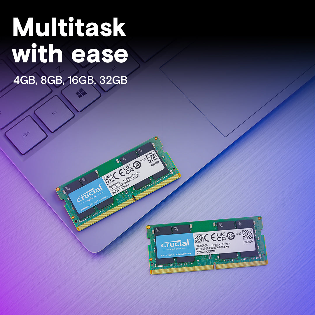 CRUCIAL 32GB KIT (2X16GB) DDR4-3200 CL22 LAPTOP RAM CT2K16G4SFRA32A