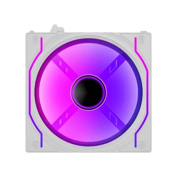 ANT ESPORTS Crystaflow 120mm ARGB Cabinet Fan (Triple Pack) ( White )
