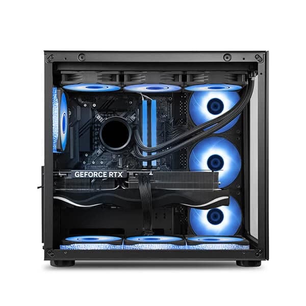 ANT ESPORTS Crystal ARGB EATX Mid Tower Cabinet (Black)