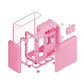 Hyte X50 Strawberry Milk E-ATX Mid Tower Case