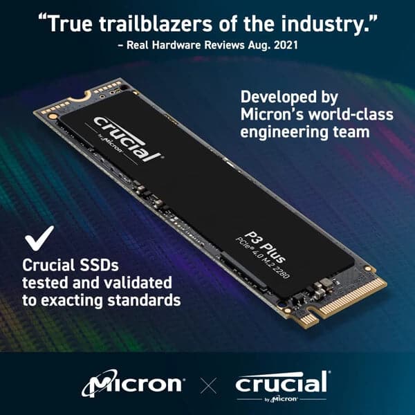 CRUCIAL P3 Plus 1TB M.2 NVMe Internal Solid State Drive