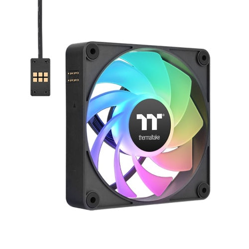 THERMALTAKE CT120 EX ARGB REVERSE PC COOLING FAN, BLACK (3-FAN PACK)