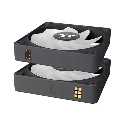 THERMALTAKE CT120 EX ARGB REVERSE PC COOLING FAN, BLACK (3-FAN PACK)