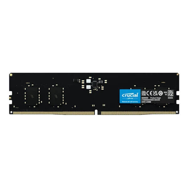 Crucial 32GB ( 32GBx1 ) 4800MHz DDR5 Ram ( Black ) ( CL40 )