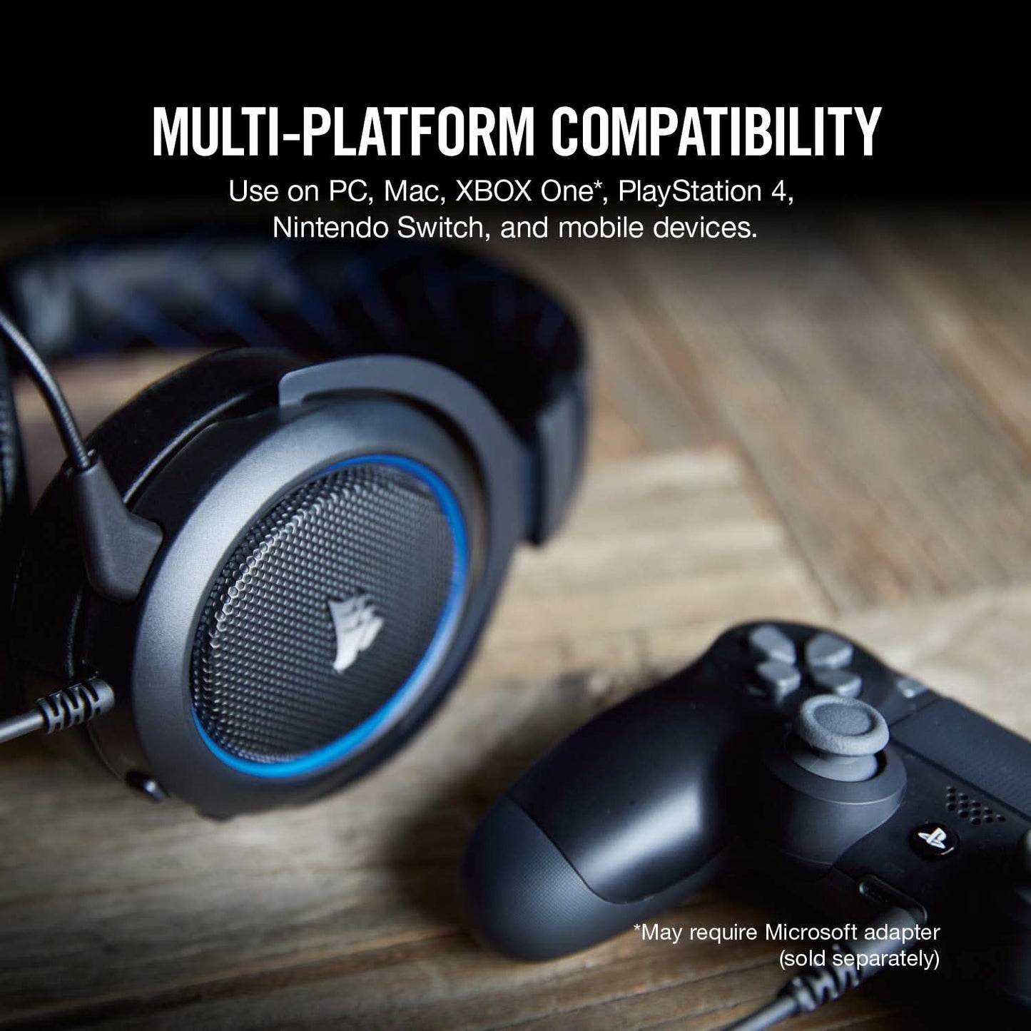 CORSAIR HS50 PRO STEREO CARBON GAMING HEADSET