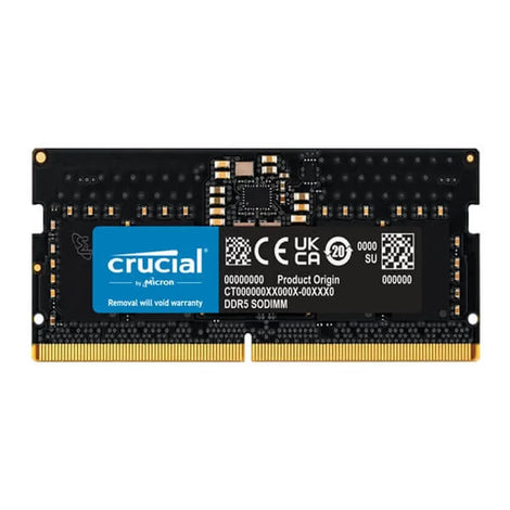CRUCIAL 8GB ( 8GB x 1 ) 4800MHz DDR5 Laptop RAM ( CL40 )