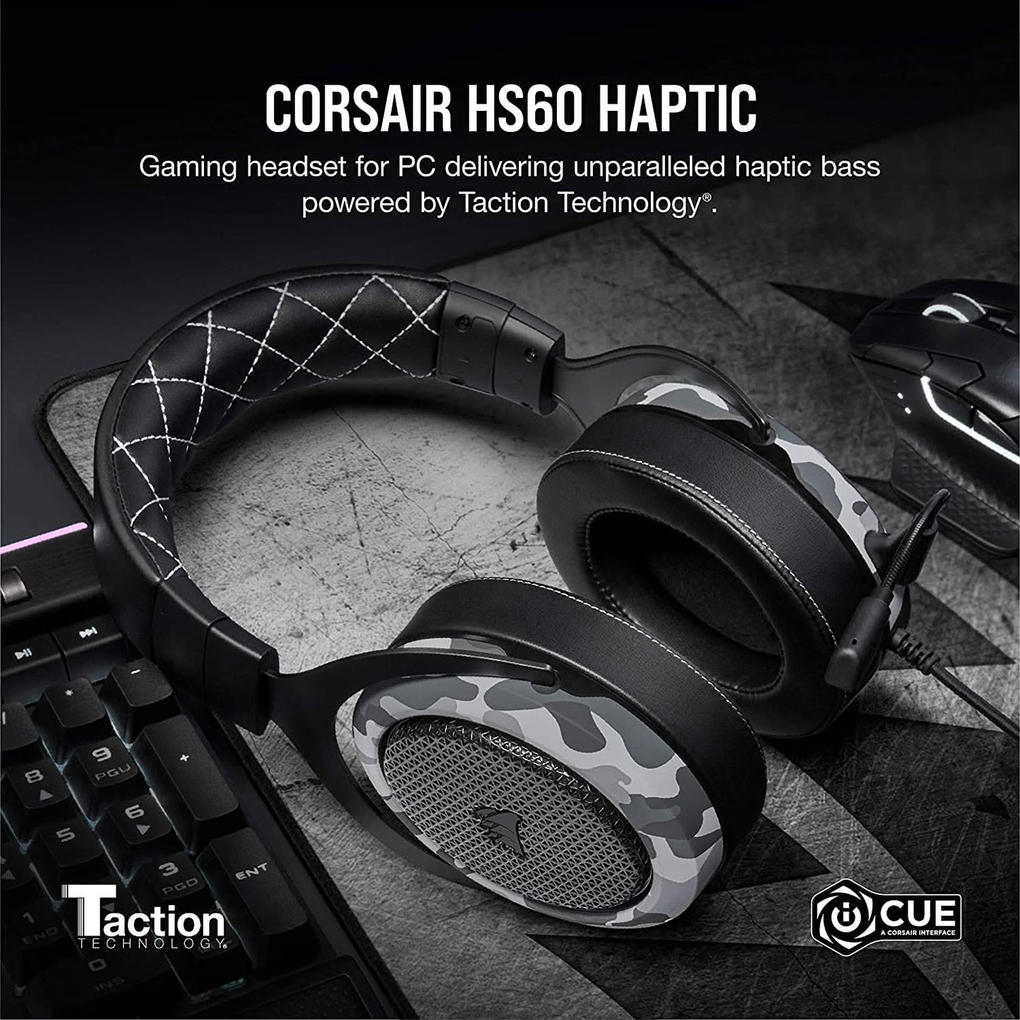 CORSAIR HEADSET HS60 HAPTIC WITH HAPTIC BASS