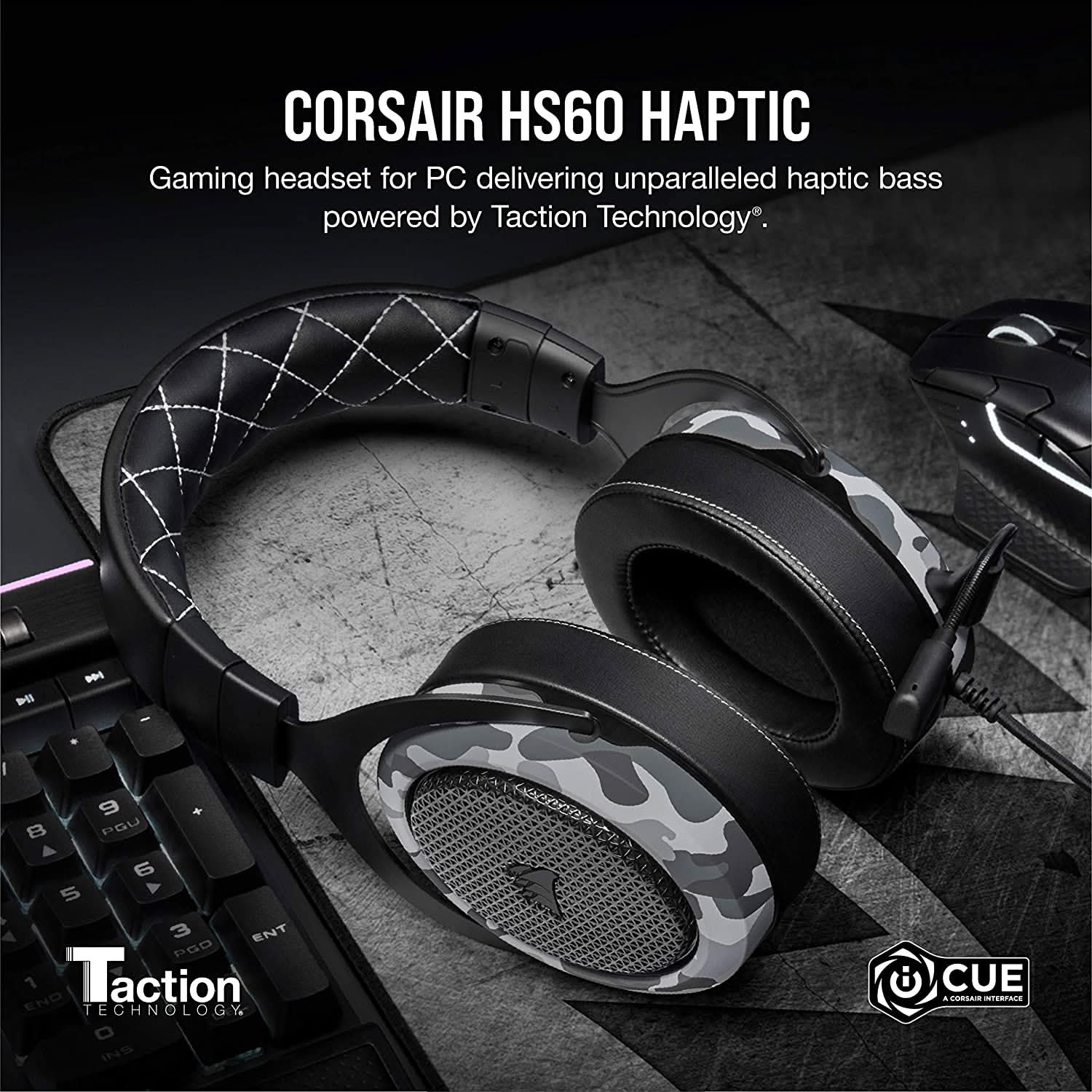 CORSAIR HEADSET HS60 HAPTIC WITH HAPTIC BASS