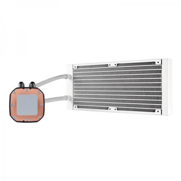 CORSAIR H100I RGB Platinum SE 240mm CPU Liquid Cooler (White)