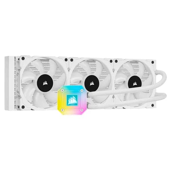 CORSAIR ICUE H150i Elite Capelllix 360mm CPU Liquid Cooler (White)