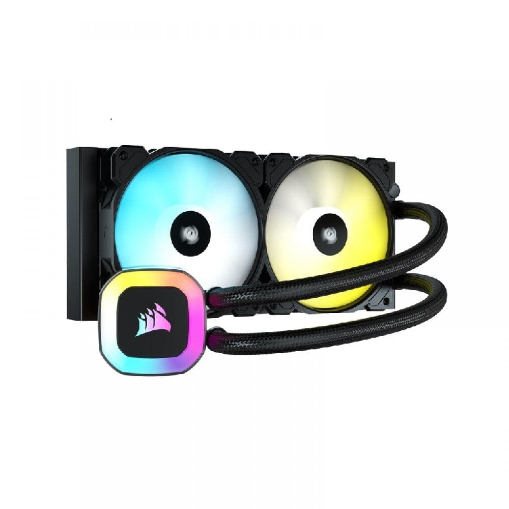 CORSAIR H100 RGB 240mm CPU Liquid Cooler (Black)