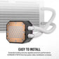 CORSAIR iCUE H150i Elite Capellix XT RGB 360mm CPU Liquid Cooler (White)