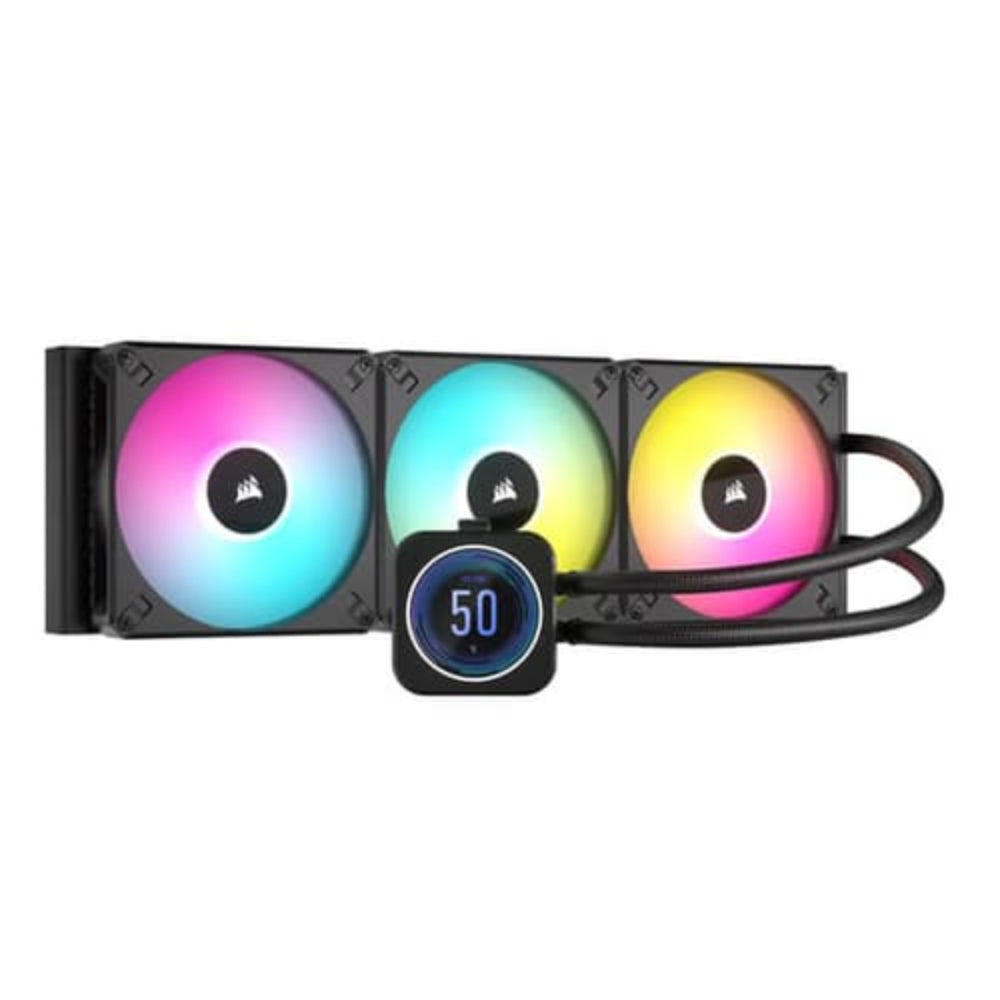 CORSAIR ICUE H170i Elite LCD XT Display 420mm CPU Liquid Cooler (Black)