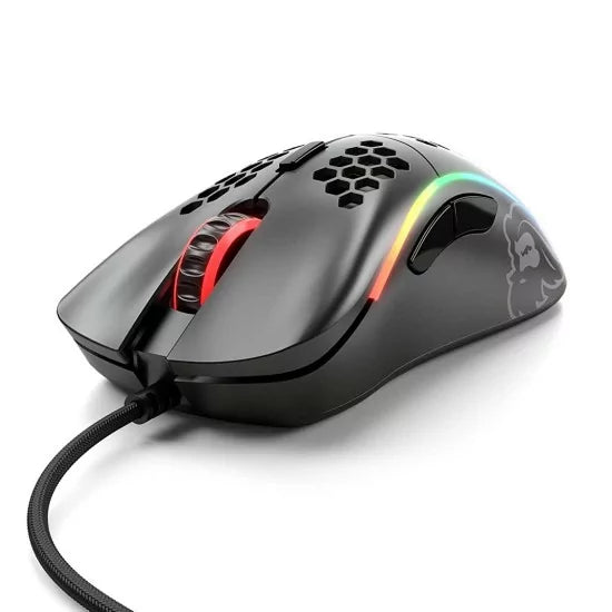 GLORIOUS Model D Wired Ergonomic Gaming Mouse ( GLO-MS-DW-MB ) ( 12000DPI / 6 Macro Buttons ) ( Matte Black )