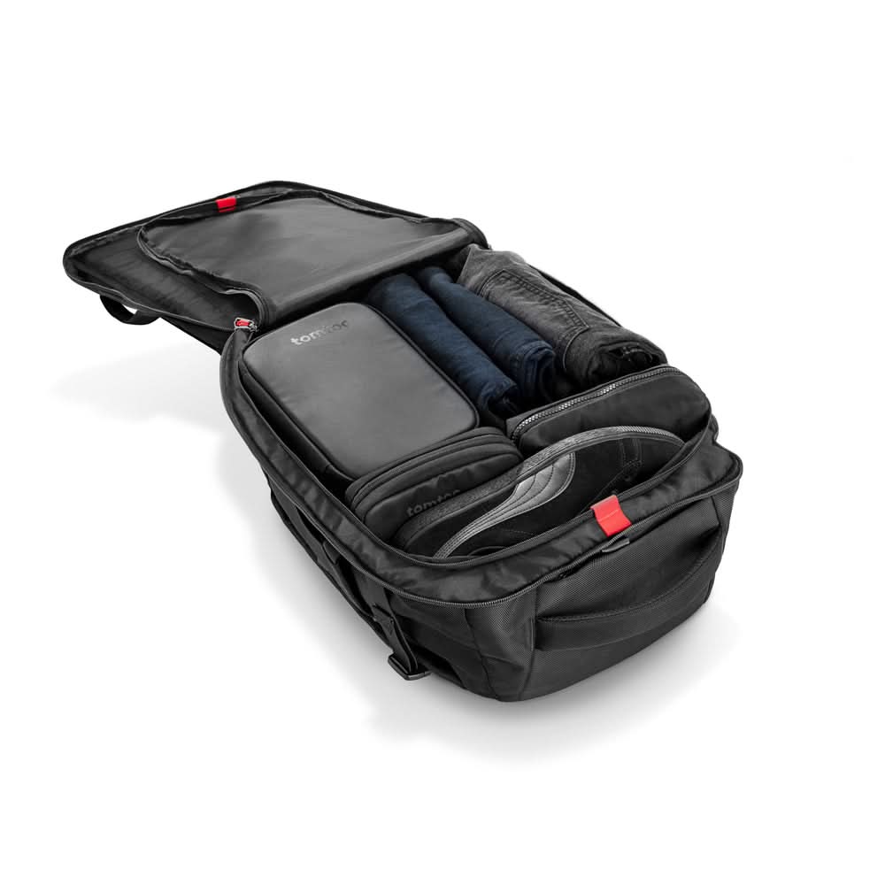 TOMTOC NAVIGATOR-T66 TRAVEL LAPTOP BACKPACK 17 INCH/40L-BLACK